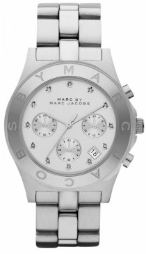 MARC JACOBS Blade White Dial Stainless Steel Watch 40MM MBM3100