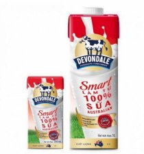 Sữa tươi Devondale ít béo 1L (10 hộp/thùng)