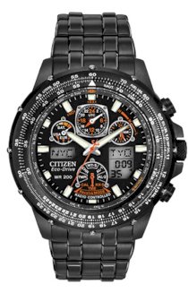 CITIZEN "Eco-Drive Skyhawk A-T" Stainless Steel Watch 46mm Eco-Drive U600