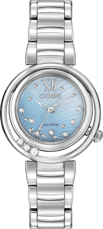CITIZEN Series Sunrise Diamond Accent Stainless Steel Bracelet Watch 29mm