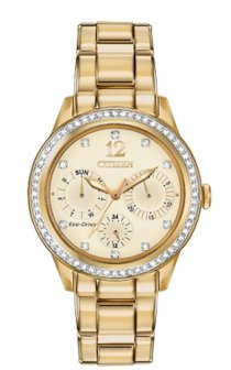 CITIZEN Silhouette Crystal Analog Display Japanese Quartz Rose Gold Watch 37mm  Eco-Drive 8729