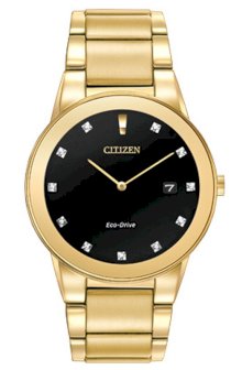 CITIZEN Axiom Analog Display Japanese Quartz Gold Watch 40mm J165