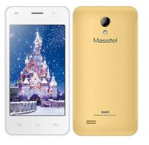 Masstel N410 (Gold) + Miếng dán màn hình + Sim 3G