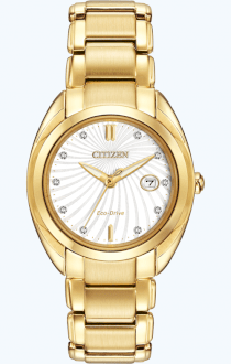 CITIZEN Celestial Analog Display Japanese Quartz Gold Watch 27mm