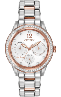 CITIZEN Silhouette Crystal Analog Display Japanese Quartz Two Tone Watch 36.5mm