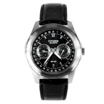 Đồng hồ nam Citizen Quartz Strap Black Dial Men's Watch - AG0160-02E