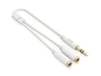 Cáp chia 2 cổng Audio 3.5mm dài 20cm Ugreen vỏ nhựa ABS