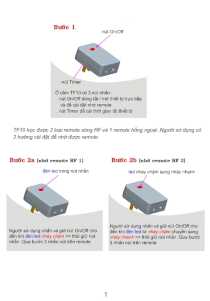 Ổ cắm điều khiển từ xa hồng ngoại + RF TPE TF10