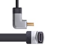 Cáp HDMI Ugreen 1m đầu bẻ góc 90 độ chính hãng