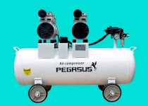 Máy nén khí không dầu, giảm âm PEGASUS TM-OF550-70L