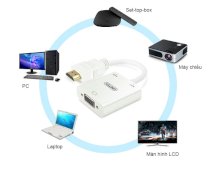 Cáp HDMI to VGA+Audio Unitek Y-6333 chính hãng