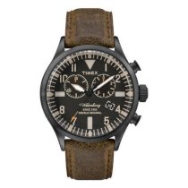 Timex - Đồng hồ thời trang nam dây da Waterbury Chronograph (Nâu) TW2P64800