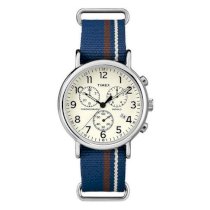Timex - Đồng hồ thời trang nam dây vải Weekender Chronograph (Xanh Phối Nâu) TW2P62400