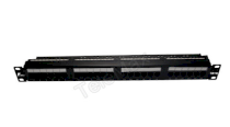 Telemax 1U 19'' Cat.6A UTP  Patch Panel 24 Port Dual IDC Keystone Type (TM03CAT6AKTJ+UTP24)