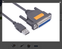 Cáp chuyển USB sang cổng LPT máy in chính hãng Ugreen