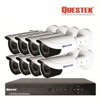 Bộ 8 camera quan sát HD - IP hãng QUESTEK QTX-IPC8