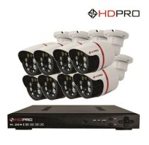 Bộ 8 camera quan sát HD-IP HDPRO HDPT8
