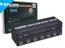 Bộ chia HDMI 2x4 Port, Hỗ trợ 3D, FullHD1080P B-GO (#2572)