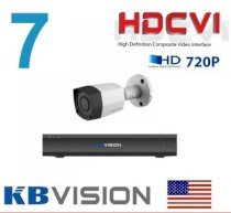 Bộ 7 camera KBVISION HDCVI 720P KB7201D-7 (1.0MP)