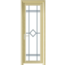 Cửa vệ sinh khung nhôm vân gỗ GuangYi Doors WB-33