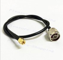 RP SMA male plug to N Male RG58 pigtail cable 100cm 1m for wifi wireless router