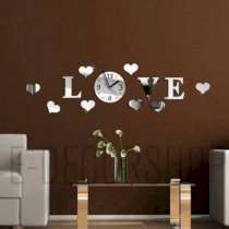 Đồng hồ tráng gương chữ Love DH029