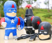 Quạt cầm tay USB hình Captain America dễ thương