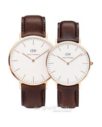 Đồng hồ đôi Daniel Wellington Classic Bristol Rose Gold