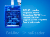 Đầu đọc thẻ RFID 125 Khz EM4200 kết nối USB giao thức bàn phím CR200U