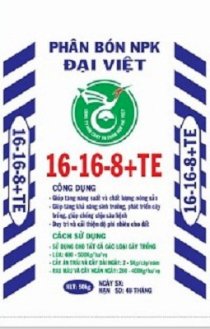 Phân bón NPK Đại Việt 16-16-8+TE