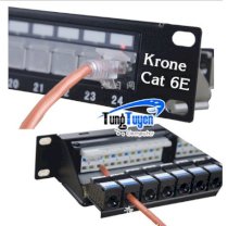 Patch Panel Krone Cat 6E, Có đèn hiển thị