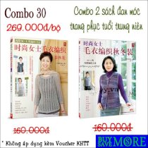 Combo 30 - Combo 2 sách đan móc trang phục tuổi trung niên