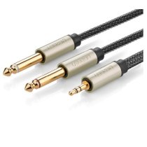 Cáp Audio 3.5mm to 2 x 6.5mm 10M Ugreen 10621 chính hãng (#2866)