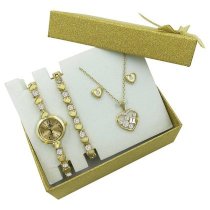 Đồng hồ trang sức Royalty Gold Heart Watch Bracelet & Jewelry(Vàng)