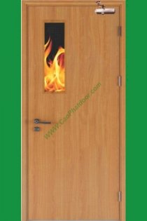 Cửa gỗ chống cháy Cao Phát GCC.P1G1