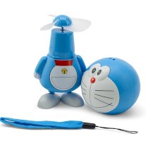 Quạt sạc cầm tay kiểu dáng Doraemon, Hello Kitty