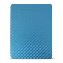 Bao da iPad 2/3/4 hiệu Kaku Carbon Fiber (xanh lam)