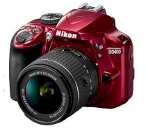 Nikon D3400 (NIKKOR DX 18-55mm F3.5-5.6 G VR) Lens Kit - Red