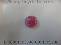 Mặt đá Ruby Hồng KT  1,4 x 1,3 cm nặng 2,39 g