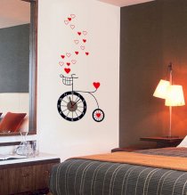 Đồng hồ kèm decal hình khỉ