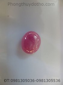 Mặt đá Ruby Hồng KT 1,5 x 1,3 cm nặng 3,35 g