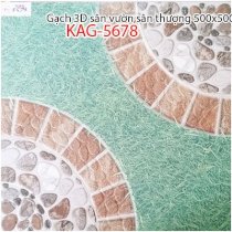 Gạch kỹ thuật số lát sân vườn, sân thượng 500x500 Kiến An Gia KAG-5678