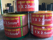 Dây mềm một ruột Tân Phú 450/750V CU/PVC (1 X 2.5mm)