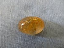 Mặt đá thạch anh tóc Vàng 2,3 x 1,6 cm TV02