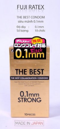 Bao cao su  Fuji ratex The best condom Siêu mạnh 0.1mm