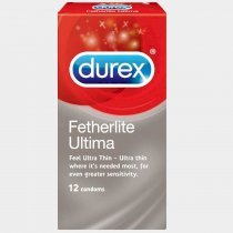 Bao cao su siêu mỏng Durex Fetherlite Ultima Hộp 12 Cái