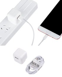 Bộ cóc cáp sạc Hoco UH101 Micro 1 cổng USB