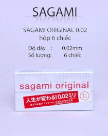 Bao cao su  sagami original 0.02  hộp 6 chiếc