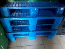 Pallet nhựa Hàn Quốc 1100x1300x150mm (Xanh dương)