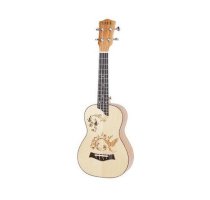 Đàn Concert Ukulele gỗ 23 inch (Mặt thông Laser)